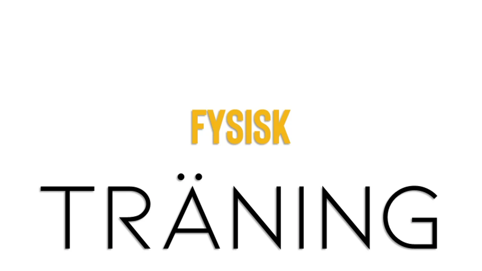 Fysisk träning