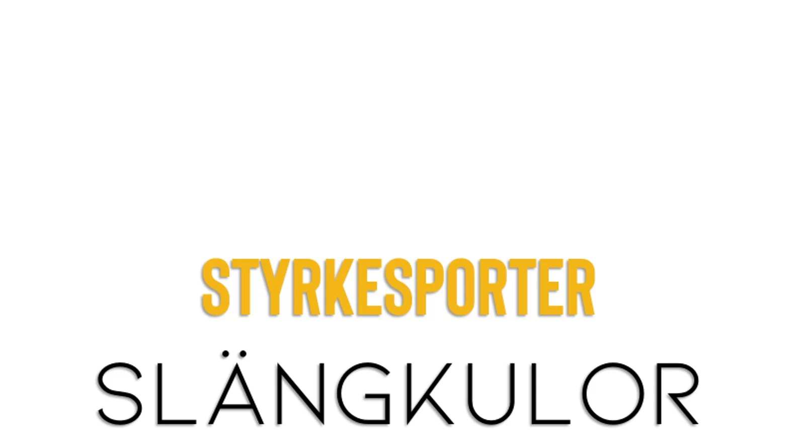 Styrkesporter slängkulor