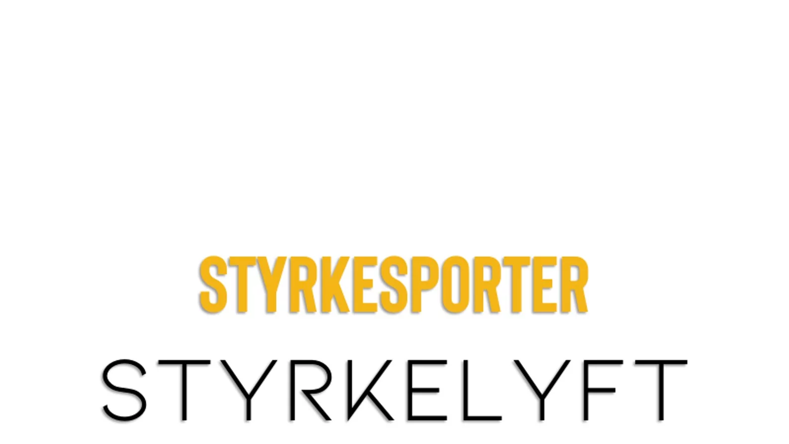 Styrkesporter styrkelyft