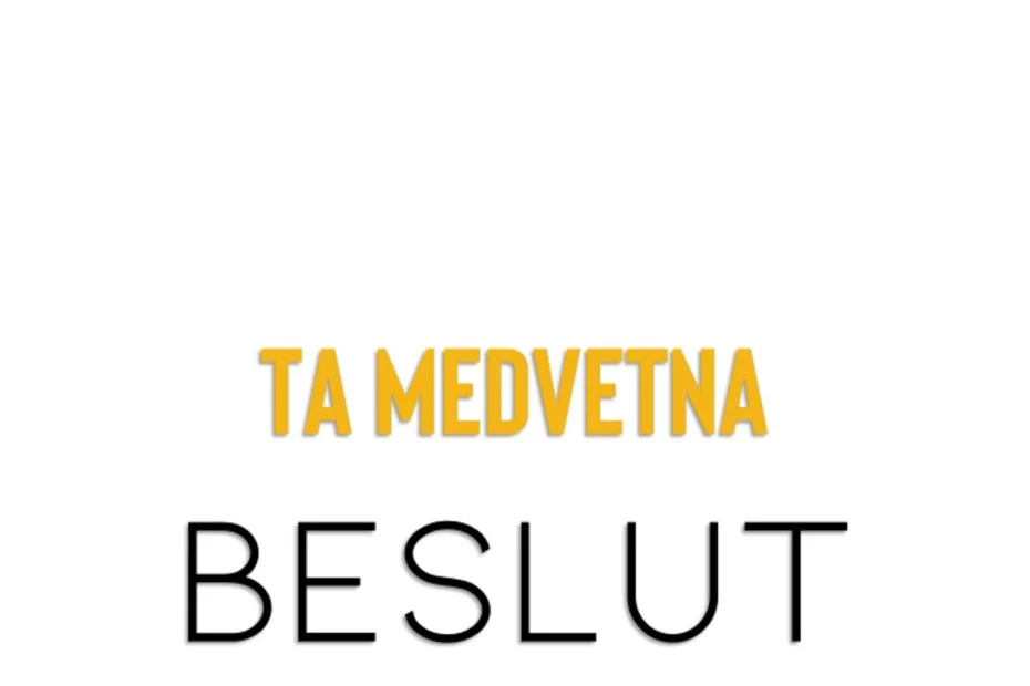 Ta medvetna beslut
