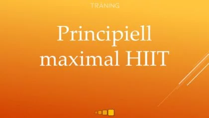 Principiell maximal HIIT