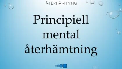 principiell mental &aring;terh&auml;mtning