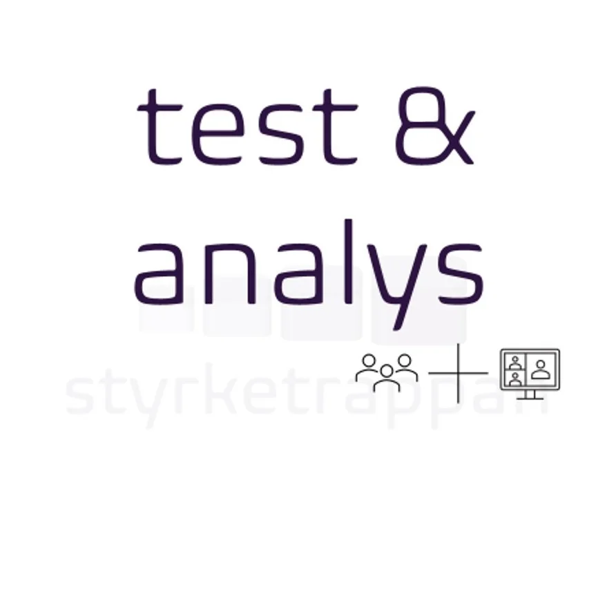 Styrketrappan test och analys
